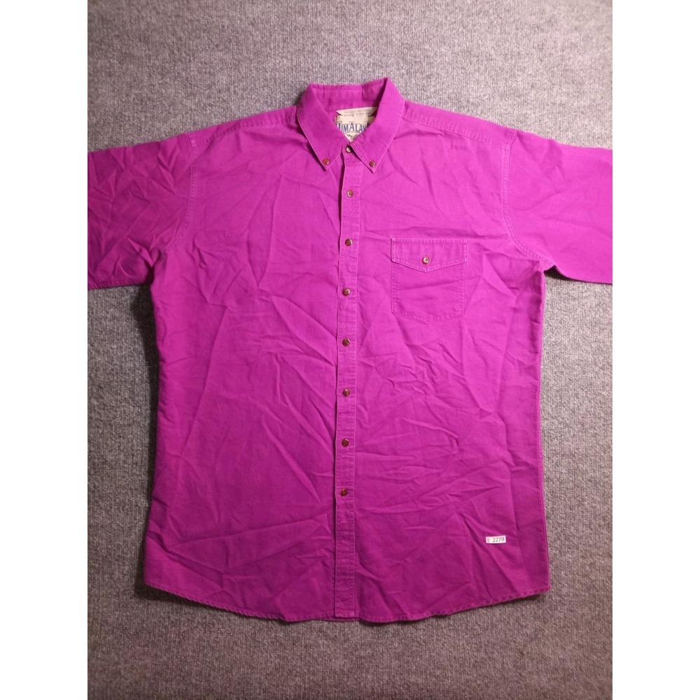 Himalaya Outfitters Western Shirt Mens TL Tall Large Purple Pearl Snap Cowboy